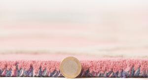 Flair Rugs koberce Ručne všívaný kusový koberec Illusion Rosella Pink / Blue - 80x150 cm
