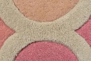 Flair Rugs koberce Ručne všívaný kusový koberec Illusion Rosella Pink/Blue kruh - 160x160 (priemer) kruh cm