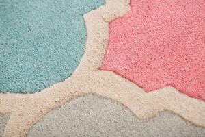 Flair Rugs koberce Ručne všívaný kusový koberec Illusion Rosella Pink / Blue - 200x290 cm