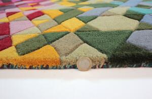 Flair Rugs koberce Ručne všívaný kusový koberec Illusion Kingston Multi - 120x170 cm