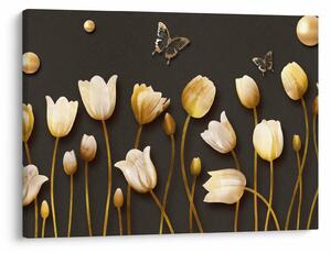 Obraz - Tulipány - abstraktné (70x50 cm)
