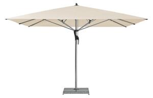 Glatz Profesionálny slnečník Fortello s LED osvetlením 230V, Glatz, štvorcový 400x400 cm (4x4 m), rám eloxovaný hliník, poťah polyester 220 g/m2 natur
