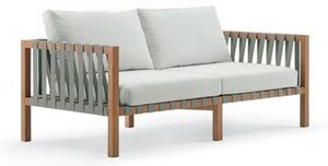 Roda 2-miestna pohovka Mistral, Roda, 175x90x64 cm, rám teak, pásový výplet farba podľa vzorkovníka, bez podušiek