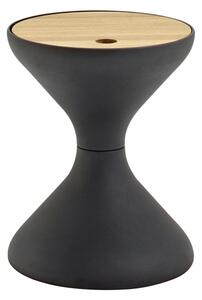 Gloster Celohliníkový odkladací stolík Bells, Gloster, okrúhly 40x50,5 cm, hliník, farba meteor
