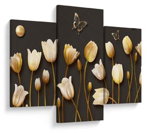 Obraz - Tulipány - abstraktné (90x60 cm)