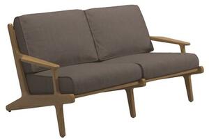 Gloster Teaková 2-miestna pohovka/sofa Bay, Gloster, 156x93,5x72 cm, rám teak, výplet Batyline farba seagull, sedáky kat. B farba podľa vzorkovníka
