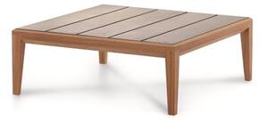 Roda Konferenčný stolík Teka, Roda, štvorcový 82x82x30 cm, rám teak, doska keramika dekor podľa vzorkovníka