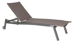 Stern Nerezové ležadlo Allround, Stern, 200x71x38 cm, rám nerez, výplet šedobéžový (linen grey)