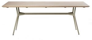 Tribu Jedálenský stôl Branch, Tribu, obdĺžnikový 210x98x75 cm, rám hliník white, doska hliník white