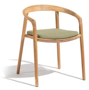 Manutti Teakové stohovateľné jedálenské kreslo Solid, Manutti, teak, bez sedáka