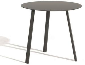 Diphano Hliníkový odkladací stolík 60 cm vysoký Easy-Fit, Diphano, okrúhly 60x56,5 cm, rám hliník farba šedočierna (lava), doska hliník farba šedočierna (lava)