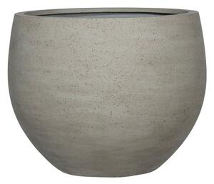 Pottery Pots Vonkajší kvetináč okrúhly Jumbo Orb S, Beige Washed (farba svetlobéžová), kolekcia Urban, materiál Ficonstone, priemer 87,5 cm x v 70 cm, objem cca 334 l