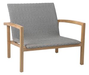 Stern Nízke kreslo Leah, Stern, 91x79x81 cm, rám teak, lanový výplet yellow
