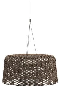 Gloster Vonkajšia lampa solárna/LED závesná veľká Ambient Mesh, Gloster, 79x38 cm, výplet umelý ratan hnedoružový (carob), vrátane diaľkového ovládania a kábla 2,5 m