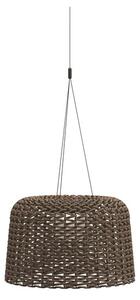 Gloster Vonkajšia lampa solárna/LED závesná menšia Ambient Mesh, Gloster, 51x33 cm, výplet umelý ratan hnedoružový (carob), vrátane diaľkového ovládania a kábla 2,5 m