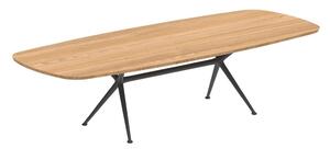 Royal Botania Jedálenský stôl Exes, Royal Botania, 300x120x75 cm, rám hliník antracit, doska keramika čierna