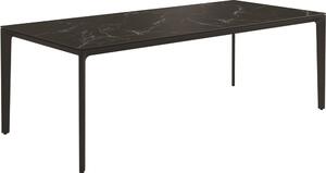 Gloster Jedálenský stôl Carver, Gloster, obdĺžnikový 220x100x73 cm, rám hliník farba meteor, doska keramika dekor Nero
