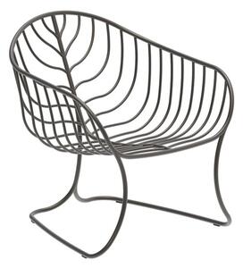 Royal Botania Nízké kreslo Folia, Royal Botania, 65x70x72 cm, nerez farba anthracite