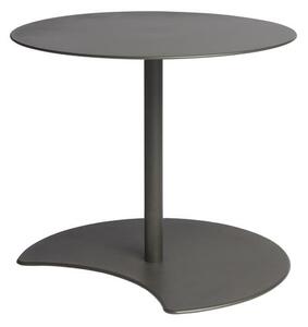 Tribu Hliníkový odkladací stolík Drops, Tribu, okrúhly 60 cm, výška nôh v balení 30/40/50 cm, rám a doska lakovaný hliník wenge