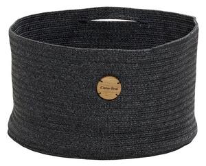 Cane-line Úložný kôš Soft, Cane-line, okrúhly 40x23 cm, vonkajšia látka Soft Rope tmavosivá