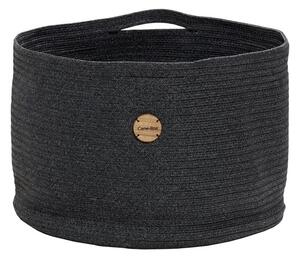 Cane-line Úložný kôš veľký Soft, Cane-line, okrúhly 50x34 cm, vonkajšia látka Soft Rope tmavosivá