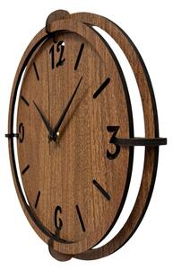 Hodiny z orechového dreva pre moderný interiér| SENTOP HDF0601-ORECH-WENGE