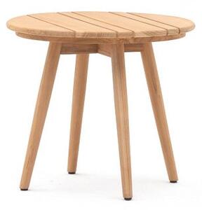 Varaschin Teakový odkladací stolík Lapis, Varaschin, okrúhly 50x45 cm, teak