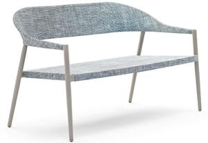 Varaschin Pohovka 2-sed stohovateľná Clever, Varaschin, 142x69x80 cm, rám hliník, výplet textilén, farebné prevedenie podľa vzorkovníka, bez sedáka
