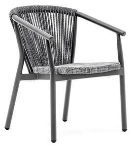 Varaschin Jedálenské kreslo nižšie Smart, Varaschin, 59x60x73 cm, rám hliník, výplet textilen a šnúrka, farebné prevedenie podľa vzorkovníka, bez sedáka a opierkového vankúša