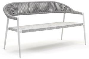 Varaschin Pohovka 2-sed stohovateľná Clever, Varaschin, 142x69x80 cm, rám hliník, výplet textilen a lanko, farebné prevedenie podľa vzorkovníka, bez sedáka