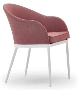 Varaschin Polstrované jedálenské kreslo Clever, Varaschin, 58x58x77 cm, rám hliník, výplet a sedák vonkajšia látka kat. B, farebné prevedenie podľa vzorkovníka
