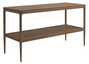Gloster Teakový konzolový/servírovací stôl Lima, Gloster, obdĺžnikový 165x65x93,5 cm, rám teak, výplet umelý ratan farba wheat