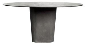 Tribu Betónový jedálenský stôl Tao, Tribu, okrúhly 180x74 cm, odľahčený betón farba linen