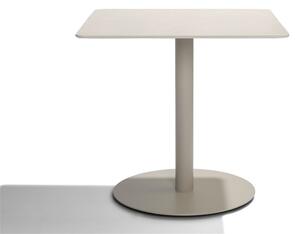 Tribu Jedálenský stôl T-Table, Tribu, štvorcový 90x90x76 cm, rám lakovaná nerez farba white, doska teak