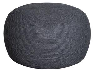 Cane-line Puf Circle, Cane-line, okrúhly 75x43 cm, výplet šnúra Soft Rope tmavosivá