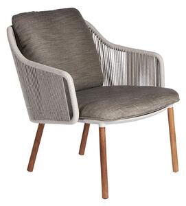 Tribu Nízke kreslo Senja, Tribu, rám hliník farba linen, výplet lankový farba linen, bez sedáka