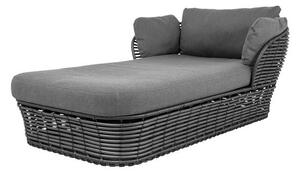Cane-line Denná posteľ Basket, Cane-line, umelý ratan farba natural, sedáky vonkajšia látka AirTouch taupe