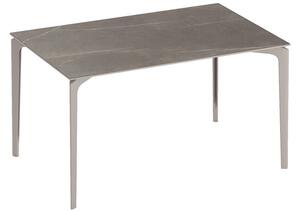 Fast Jedálenský stôl Allsize, Fast, obdĺžnikový 130x80x74 cm, rám hliník farba podľa vzorkovníka, doska keramika kat. R1 farba podľa vzorkovníka