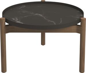 Gloster Odkladací stolík Sepal, Gloster, 64x60x41 cm, rám teak/hliník java, doska keramika dekor Emperor