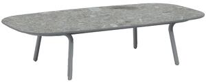 Manutti Nízky stôl Minus, Manutti, oválny 148x74x35 cm, rám hliník šedáčierna lava, doska keramika 12 mm dekor podľa vzorkovníka