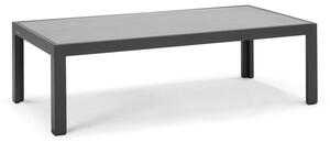 Diphano Konferenčný stolík Cubic, Diphano 125x65x37 cm, rám lakovaný hliník farba šedočierna (lava), doska keramika dekor graphite