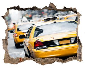 Foto fotografie díra na zeď New york taxi nd-k-34843570