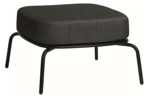 Stern Podnožka Odea, Stern, 63x63x37 cm, rám lakovaný hliník čierny (black matt), rýchloschnúca výplň, sedáky 100% akryl Silk Black