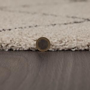 Flair Rugs koberce Kusový koberec DAKAR Imari Cream / Dark-Grey - 200x290 cm