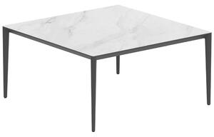 Royal Botania Jedálenský stôl U-Nite, Royal Botania, 150x150x75 cm, rám hliník bronz, doska keramika čierna