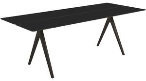 Gloster Hliníkový jedálenský stôl Split, Gloster, obdĺžnikový 280x92x74 cm, rám hliník farba meteor, doska hliník farba meteor