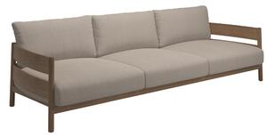 Gloster Teaková 3-miestna pohovka Haven, Gloster, 276,5x94x82,5 cm, rám teak, sedáky kat. B farba podľa vzorkovníka