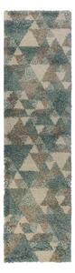 Flair Rugs koberce Kusový koberec DAKAR Nuru Blue / Cream / Grey - 60x230 cm