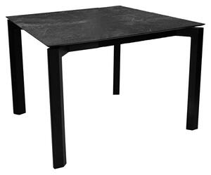 Stern Jedálenský stôl Penta, Stern, štvorcový 80x80x73 cm, rám hliník farba podľa vzorkovníka, doska teak
