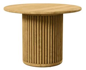 Tribu Odkladací stolík Otto, Tribu, okrúhly 60x45 cm, rám teak, doska keramika dekor sabbia